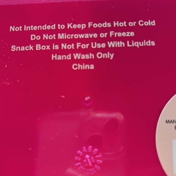 Paris Hilton Dark Pink Version Bento Snack Box Lunchbox & Gift With Purchase - Picture 7 of 13